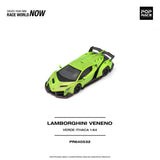 (Pre-Order) 1:64 Lamborghini Veneno -- Verde Ithaca (Green) -- Pop Race