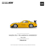 1:64 Mazda RX-7 (FD3S) RE-AMEMIYA Widebody -- Yellow -- Pop Race