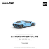 (Pre-Order) 1:64 Lamborghini Centenario -- Blu Cepheus (Blue) -- Pop Race