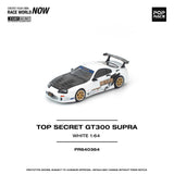 (Pre-Order) 1:64 Toyota Supra (A80) TOP SECRET GT300 -- White -- Pop Race