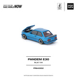 (Pre-Order) 1:64 BMW E30 PANDEM -- Blue -- Pop Race