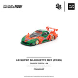 (Pre-Order) 1:64 Mazda RX7 (FD3S) LB-Super Silhouette -- #55 Orange/Green 787B Tribute -- Pop Race
