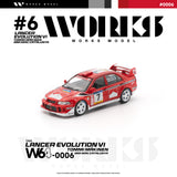 (Pre-Order) 1:64 2001 Catalunya Rally -- Tommi Makinen -- #7 Mitsubishi Lancer Evo VI -- Works Model