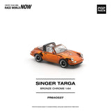 (Pre-Order) 1:64 Singer Targa "Porsche 911" -- Bronze Chrome -- Pop Race