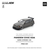 (Pre-Order) 1:64 Honda Civic EG6 Pandem -- Dark Chrome Series -- Pop Race