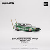 1:64 Nissan Skyline C210 - Bosozoku Style -- #210 Green/Silver -- Pop Race