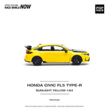1:64 Honda Civic (FL5) Type R -- Yellow -- Pop Race