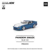 (Pre-Order) 1:64 Datsun 280ZX PANDEM -- Blue / Silver -- Pop Race