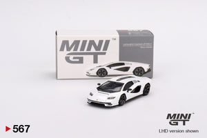 1:64 Lamborghini Countach LPI 800-4 -- Bianco Siderale (White) -- Mini GT MGT005