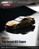 (Pre-Order) 1:64 Toyota Supra (A80) TOP SECRET V12 -- Gold -- INNO64