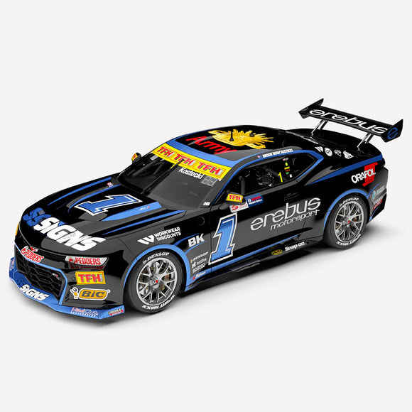 (Pre-Order) 1:43 2024 Brodie Kostecki -- Throwback Livery -- #9 Chevrolet Camaro ZL1 -- Authentic Collectables