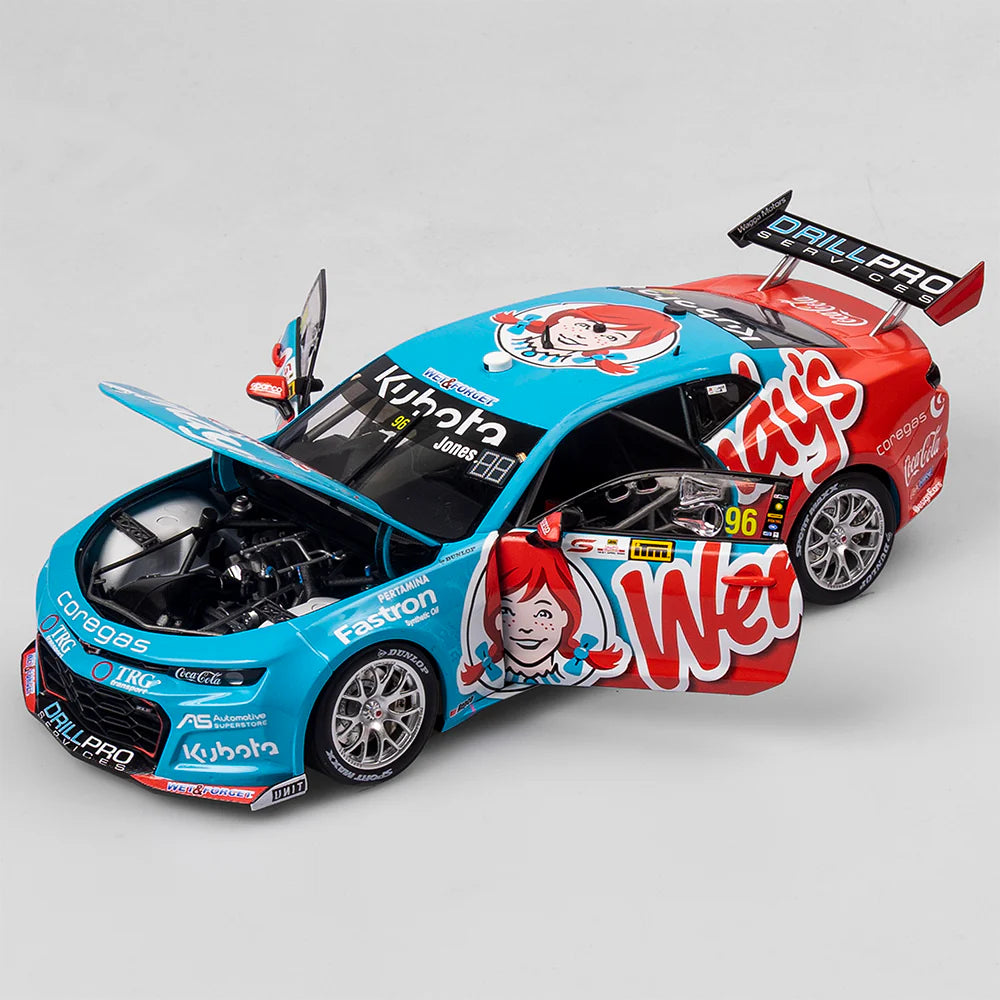 1:18 2024 Macauley Jones -- Wendy's -- #96 Chevrolet Camaro -- Authent