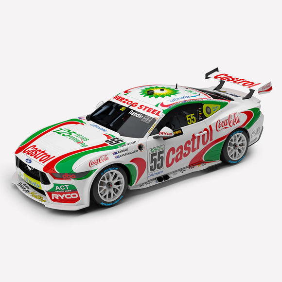 (Pre-Order) 1:43 2024 Sandown Retro -- #55 Castrol Ford Mustang GT -- Authentic Collectables