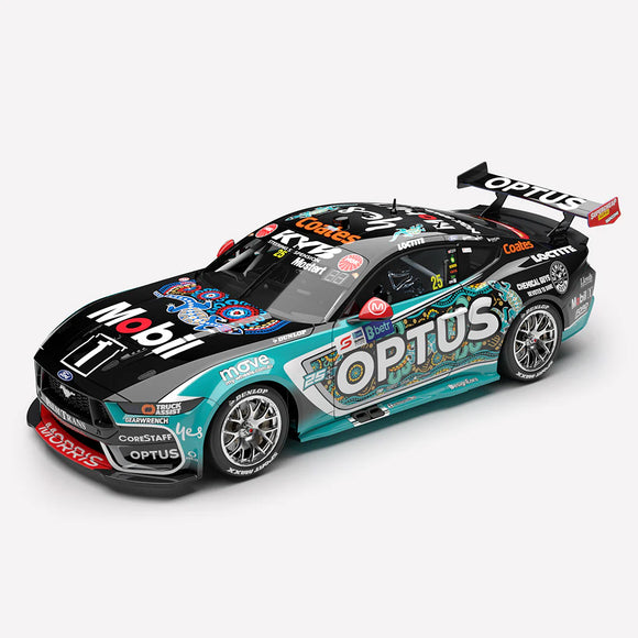 (Pre-Order) 1:43 2025 Chaz Mostert -- Indigenous Livery -- #25 Ford Mustang GT -- Authentic Collectables