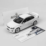 1:18 Holden VE Commodore SSV -- Heron White -- Authentic Collectables