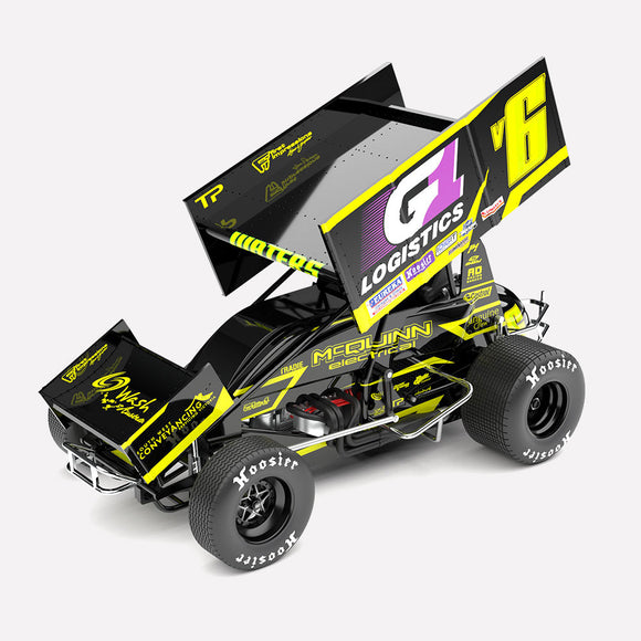 (Pre-Order) 1:18 Cam Waters -- Chief Racing #V6 Sprintcar -- Authentic Collectables