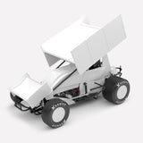(Pre-Order) 1:18 Sprintcar -- Plain Body Gloss White -- Authentic Collectables