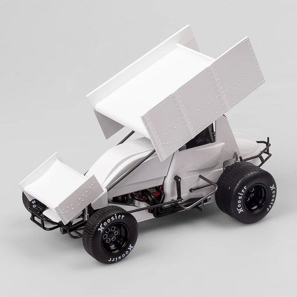 1:18 Sprintcar -- Plain Body Gloss White -- Authentic Collectables