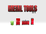 (Pre-Order) 1:64 Figurine Set "Metal Tool - Set B" -- American Diorama AD-2411