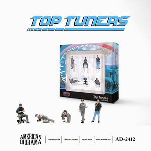 (Pre-Order) 1:64 Figurine Set "Top Tuners" -- American Diorama AD-2412