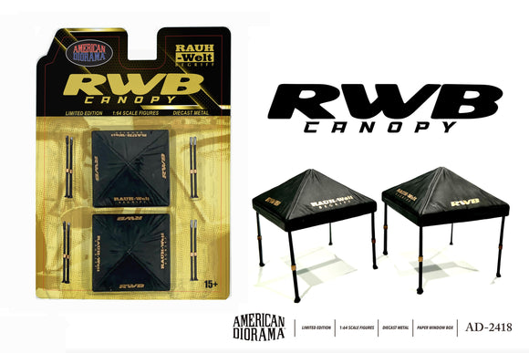 (Pre-Order) 1:64 RWB Canopy Set -- American Diorama AD-2418