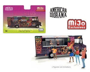 (Pre-Order) 1:64 Food Truck - Taco Truck -- American Diorama AD-70100MJ