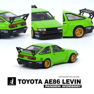 (Pre-Order) 1:64 Toyota AE86 Levin Pandem Rocket Bunny -- Lime Green -- INNO64