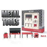 1:64 Garage Set "Metal Tools - Set A" -- American Diorama AD-2409