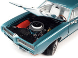 1:18 1968 Pontiac Royal Bobcat GTO -- Meridian Turquoise -- American Muscle