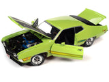 1:18 1971 Ford Torino Cobra -- Lime Green w/Matt Black Hood -- American Muscle