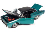 1:18 1969 Plymouth Road Runner -- Seafoam Turquoise Metallic -- American Muscle