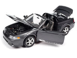 1:18 2003 Mustang Saleen S281 SC Speedster - Black Shadow Grey - American Muscle