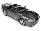 1:18 2003 Mustang Saleen S281 SC Speedster - Black Shadow Grey - American Muscle