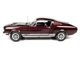 1:18 1967 Ford Mustang 2+2 GT -- Vintage Burgundy -- American Muscle