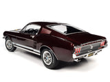 1:18 1967 Ford Mustang 2+2 GT -- Vintage Burgundy -- American Muscle