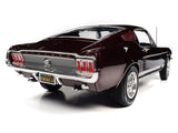 1:18 1967 Ford Mustang 2+2 GT -- Vintage Burgundy -- American Muscle