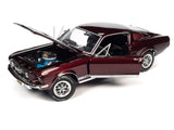 1:18 1967 Ford Mustang 2+2 GT -- Vintage Burgundy -- American Muscle