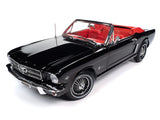 1:18 1964 1/2 Ford Mustang Convertible -- Raven Black -- American Muscle