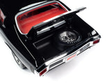 1:18 1970 Chevrolet Chevelle Hardtop -- Tuxedo Black -- American Muscle