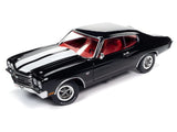 1:18 1970 Chevrolet Chevelle Hardtop -- Tuxedo Black -- American Muscle