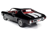 1:18 1970 Chevrolet Chevelle Hardtop -- Tuxedo Black -- American Muscle