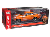 1:18 1973 Chevrolet Vega GT -- Bright Orange w/ White Stripes -- American Muscle