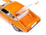 1:18 1973 Chevrolet Vega GT -- Bright Orange w/ White Stripes -- American Muscle