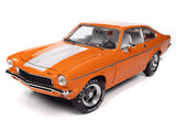 1:18 1973 Chevrolet Vega GT -- Bright Orange w/ White Stripes -- American Muscle