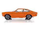 1:18 1973 Chevrolet Vega GT -- Bright Orange w/ White Stripes -- American Muscle