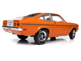 1:18 1973 Chevrolet Vega GT -- Bright Orange w/ White Stripes -- American Muscle