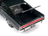 1:18 1966 Dodge Charger Hardtop -- Dark Green Metallic -- American Muscle