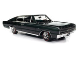 1:18 1966 Dodge Charger Hardtop -- Dark Green Metallic -- American Muscle