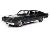 1:18 1966 Dodge Charger Hardtop -- Dark Green Metallic -- American Muscle