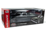 1:18 1966 Dodge Charger Hardtop -- Dark Green Metallic -- American Muscle